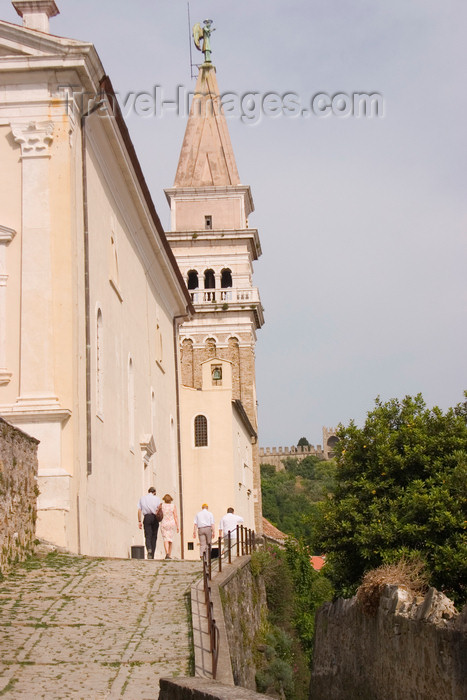 slovenia301: Slovenia - Piran: Church of Saint George - photo by I.Middleton - (c) Travel-Images.com - Stock Photography agency - Image Bank