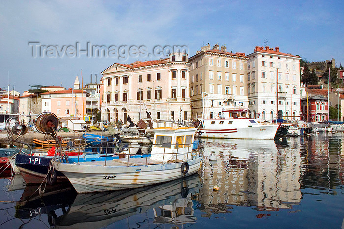 slovenia309: Slovenia - Piran: fishing boats - harbour, Adriatic coast - photo by I.Middleton - (c) Travel-Images.com - Stock Photography agency - Image Bank