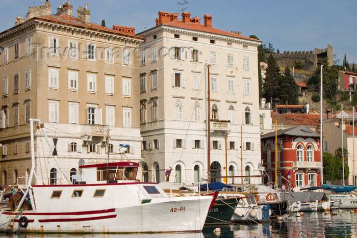 slovenia310: Slovenia - Piran: buildings and boats - harbour, Adriatic coast - photo by I.Middleton - (c) Travel-Images.com - Stock Photography agency - Image Bank