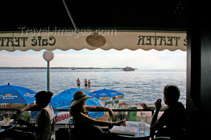 slovenia314: Slovenia - Piran: seafront as seen from Cafe Teater, Adriatic coast - photo by I.Middleton - (c) Travel-Images.com - Stock Photography agency - Image Bank