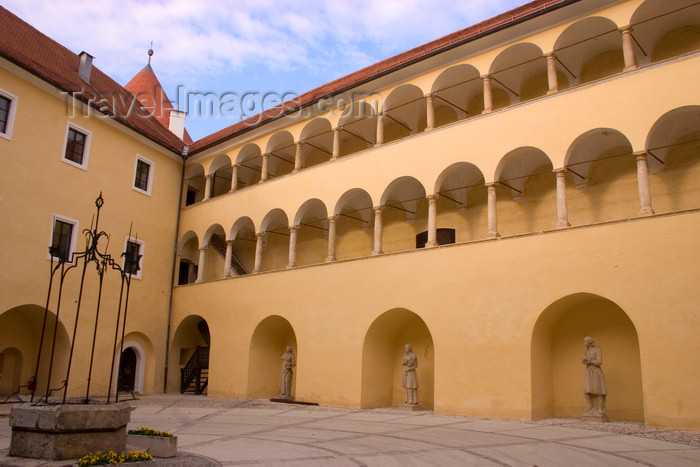 slovenia326: Slovenia - Jesenice na Dolenjskem:  castle inner court - photo by I.Middleton - (c) Travel-Images.com - Stock Photography agency - Image Bank