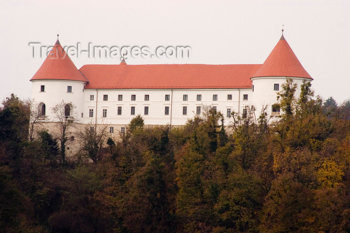 slovenia327: Slovenia - Jesenice na Dolenjskem castle and the forest - Golf hotel Grad Mokrice - photo by I.Middleton - (c) Travel-Images.com - Stock Photography agency - Image Bank