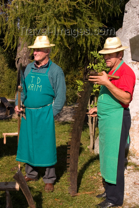 slovenia347: Slovenia - Jance: woodcutters - Chestnut Sunday festival - photo by I.Middleton - (c) Travel-Images.com - Stock Photography agency - Image Bank