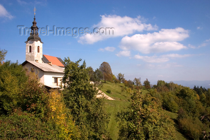 slovenia348: Slovenia - Jance: hilltop church and clouds - photo by I.Middleton - (c) Travel-Images.com - Stock Photography agency - Image Bank