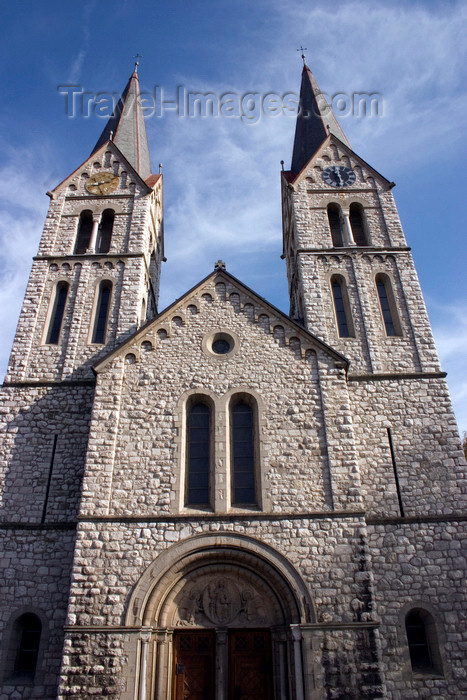 slovenia367: Slovenia - Kocevje / Gottschee: Church of St. Fabian and St. Sebastian - facade - photo by I.Middleton - (c) Travel-Images.com - Stock Photography agency - Image Bank