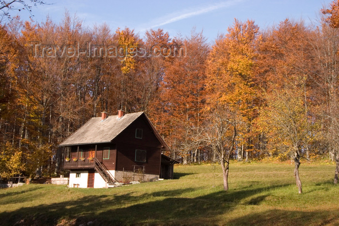 slovenia372: Slovenia - Kocevski Rog: house in the forest - photo by I.Middleton - (c) Travel-Images.com - Stock Photography agency - Image Bank