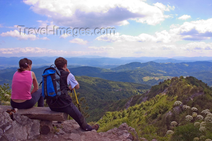 slovenia390: Slovenia - Grmada mountain: hikers enjoy the Lebensraum - photo by I.Middleton - (c) Travel-Images.com - Stock Photography agency - Image Bank