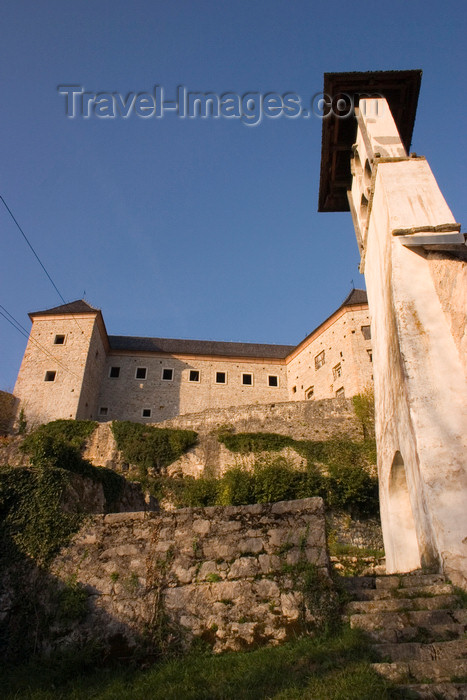 slovenia400: Slovenia - Kostel: belfry and Kostel castle  - photo by I.Middleton - (c) Travel-Images.com - Stock Photography agency - Image Bank