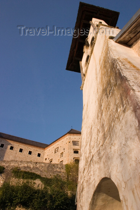 slovenia402: Slovenia - Kostel belfry and Kostel castle in southern Slovenia - photo by I.Middleton - (c) Travel-Images.com - Stock Photography agency - Image Bank