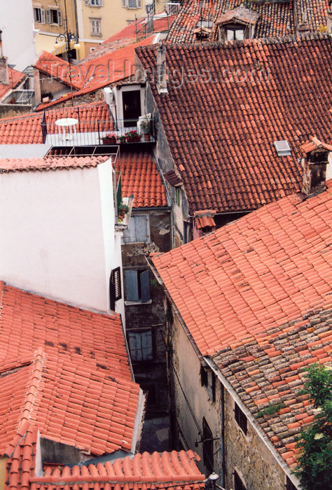 slovenia412: Slovenia - Piran: red tiles - roofs of the old town - photo by M.Torres - (c) Travel-Images.com - Stock Photography agency - Image Bank