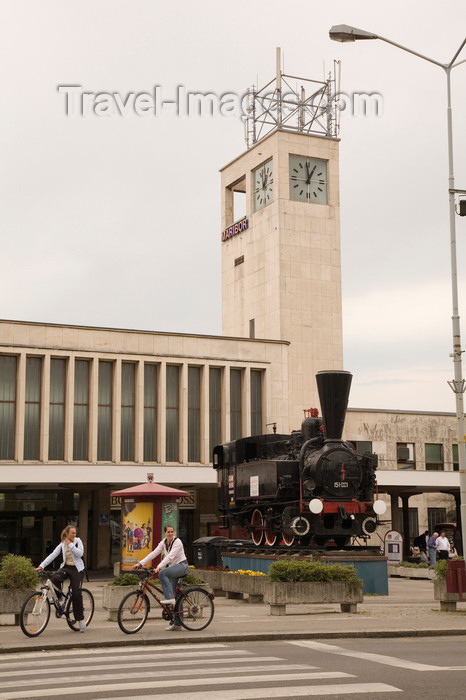 slovenia423: Maribor train station, Lower Styria, Slovenia - photo by I.Middleton - (c) Travel-Images.com - Stock Photography agency - Image Bank