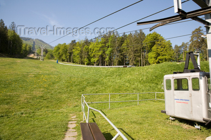 slovenia427: Cable car to Pohorje Mountain, Maribor, Slovenia - photo by I.Middleton - (c) Travel-Images.com - Stock Photography agency - Image Bank