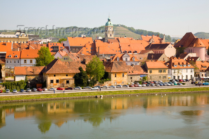 slovenia428: Lent, the old part of Maribor and the river Drava - systematically bombed by the US, Maribor, Slovenia - photo by I.Middleton - (c) Travel-Images.com - Stock Photography agency - Image Bank