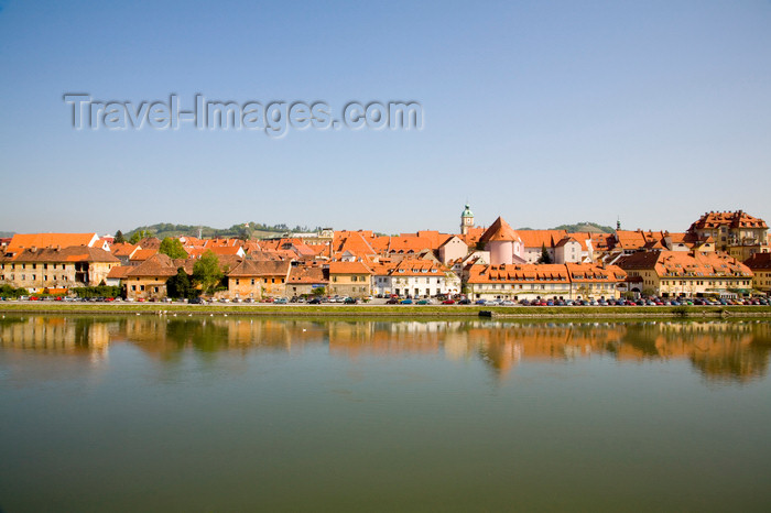 slovenia429: Lent across Drava River, Maribor / Marburg an der Drau, Slovenia - photo by I.Middleton - (c) Travel-Images.com - Stock Photography agency - Image Bank