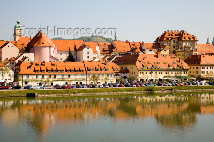 slovenia430: Lent waterfront district, across the Drava River, Maribor, Slovenia - photo by I.Middleton - (c) Travel-Images.com - Stock Photography agency - Image Bank