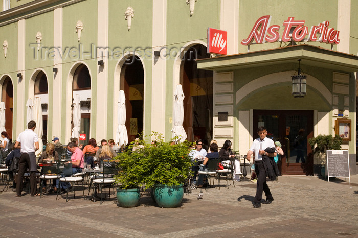 slovenia433: Restaurant Astoria - entrance, Grajski Trg, Maribor, Slovenia - photo by I.Middleton - (c) Travel-Images.com - Stock Photography agency - Image Bank