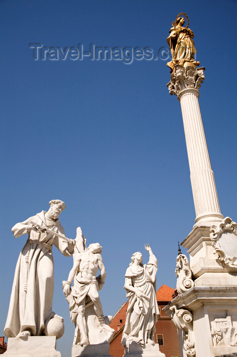 slovenia438: Plague monument - under the Virgin Mary, Glavni Trg, Maribor, Slovenia - photo by I.Middleton - (c) Travel-Images.com - Stock Photography agency - Image Bank