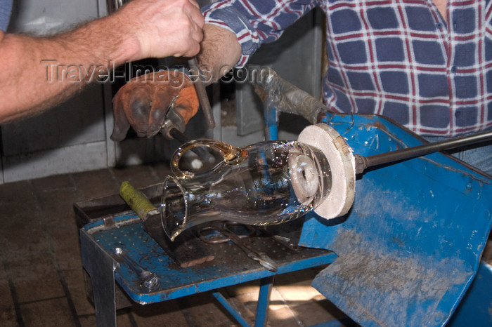 slovenia467: Making glass in Rogaska Crystal factory - lead crystal industry, Rogaska Slatina, Slovenia - photo by I.Middleton - (c) Travel-Images.com - Stock Photography agency - Image Bank