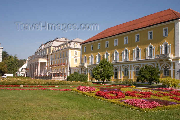 slovenia471: Zdraviliski Trg spa resort - Hotel Strossmayer, Rogaska Slatina, Slovenia  - photo by I.Middleton - (c) Travel-Images.com - Stock Photography agency - Image Bank