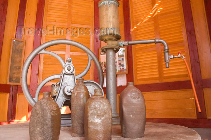 slovenia474: Restored ancient spring with antique drinking bottles, Kostrivnica, Rogaska Slatina, Slovenia - photo by I.Middleton - (c) Travel-Images.com - Stock Photography agency - Image Bank