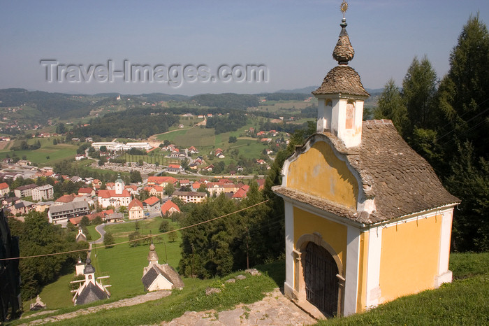 slovenia499: Chapel of Saint Rok near Smarje pri Jelsah - the way of the cross pilgrimage trail - calvary, Slovenia - photo by I.Middleton - (c) Travel-Images.com - Stock Photography agency - Image Bank