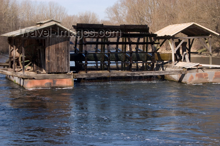 slovenia508: Verzej, the floating Babicev mill in the Mura river - Prekmurje, Slovenia - photo by I.Middleton - (c) Travel-Images.com - Stock Photography agency - Image Bank