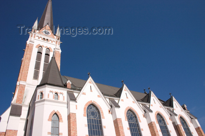 slovenia513: Evangelical Church - Evangelicanska cerkev - side view - Murska Sobota, Prekmurje, Slovenia - photo by I.Middleton - (c) Travel-Images.com - Stock Photography agency - Image Bank