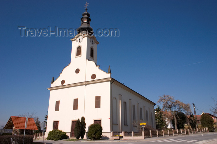 slovenia516: Lutheran church - Evangelicanska cerkev - Bodonci, Puconci municipality, Prekmurje, Slovenia - photo by I.Middleton - (c) Travel-Images.com - Stock Photography agency - Image Bank