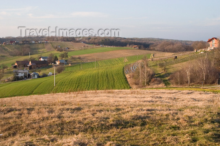 slovenia520: Rolling hills of Prekmurje, Slovenia - photo by I.Middleton - (c) Travel-Images.com - Stock Photography agency - Image Bank