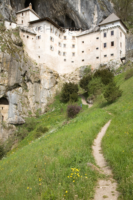 slovenia527: Predjama castle - path, Slovenia - photo by I.Middleton - (c) Travel-Images.com - Stock Photography agency - Image Bank