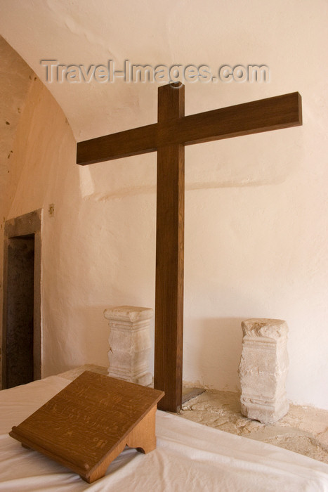 slovenia529: Reconstruction of chapel inside Predjama Castle, Slovenia - photo by I.Middleton - (c) Travel-Images.com - Stock Photography agency - Image Bank