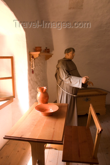 slovenia530: Reconstruction of monks living quarters inside Predjama Castle, Slovenia - photo by I.Middleton - (c) Travel-Images.com - Stock Photography agency - Image Bank