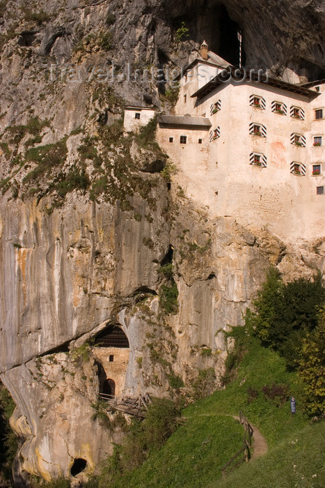 slovenia538: Predjama castle - cliff-face, Slovenia - photo by I.Middleton - (c) Travel-Images.com - Stock Photography agency - Image Bank