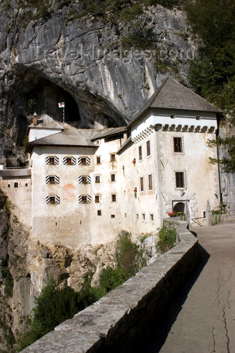 slovenia546: Predjama castle - terrace, Slovenia - photo by I.Middleton - (c) Travel-Images.com - Stock Photography agency - Image Bank