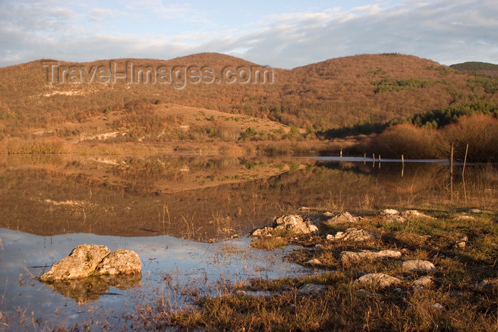 slovenia568: Slovenia - Pivka Valley: Palsko lake - rocks - photo by I.Middleton - (c) Travel-Images.com - Stock Photography agency - Image Bank