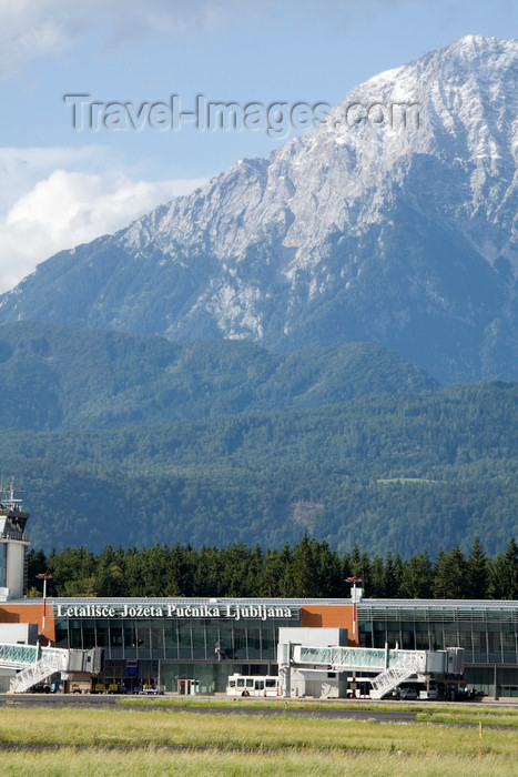 slovenia620: Slovenia - Brnik Airport: terminal T1 facade at Ljubljana Joze Pucnik Airport - IATA: LJU, ICAO: LJLJ - photo by I.Middleton - (c) Travel-Images.com - Stock Photography agency - Image Bank