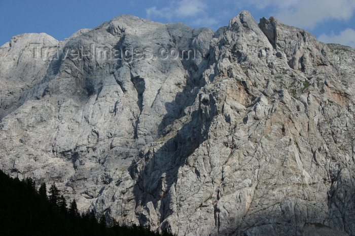 slovenia652: Slovenia - view of the Julian Alps from Vrsic pass - rocky scarps - photo by I.Middleton - (c) Travel-Images.com - Stock Photography agency - Image Bank