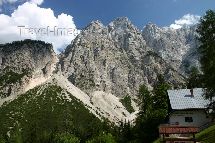 slovenia654: Slovenia - peaks of the Julian Alps from Vrsic pass - Koca Na Godzu 1226 m - photo by I.Middleton - (c) Travel-Images.com - Stock Photography agency - Image Bank