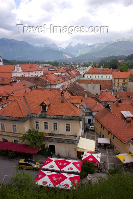 slovenia657: Slovenia - Kamnik / Stein in Oberkrain: red roofs and mountains - Kamnik Alps - photo by I.Middleton - (c) Travel-Images.com - Stock Photography agency - Image Bank
