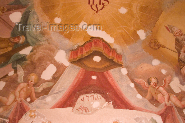 slovenia660: Slovenia - Kamnik: inside Mali Grad - ceiling decoration  - photo by I.Middleton - (c) Travel-Images.com - Stock Photography agency - Image Bank