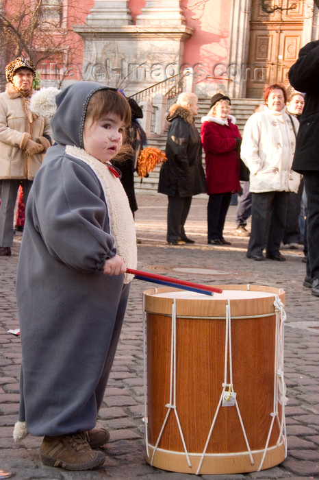 slovenia720: Slovenia - Ljubliana: Pust celebrations - miniature musician  - photo by I.Middleton - (c) Travel-Images.com - Stock Photography agency - Image Bank