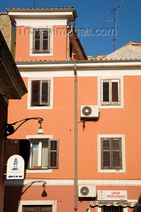 slovenia745: Koper (Capodistria) - Slovenian Istria region / Slovenska Istra - Slovenia: facade on Glagoljaska ulica - photo by I.Middleton - (c) Travel-Images.com - Stock Photography agency - Image Bank