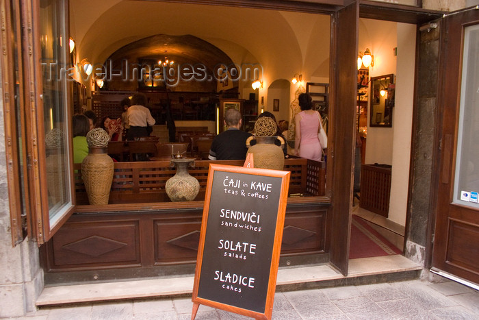 slovenia90: Cajna Hisa tea house in Ljubljana, Slovenia - photo by I.Middleton - (c) Travel-Images.com - Stock Photography agency - Image Bank