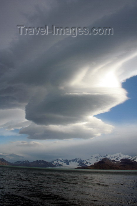 south-georgia180: South Georgia - cloud formations - Antarctic region images by C.Breschi - (c) Travel-Images.com - Stock Photography agency - Image Bank