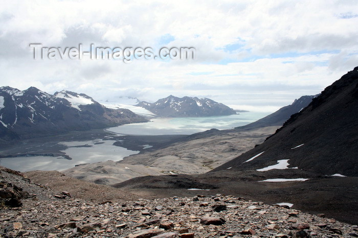 south-georgia63: South Georgia - Husvik - view down to Stromness Bay - Antarctic region images by C.Breschi - (c) Travel-Images.com - Stock Photography agency - Image Bank