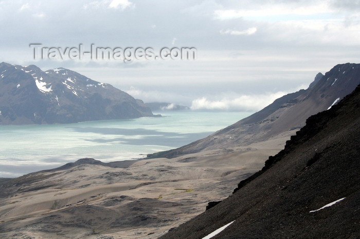south-georgia65: South Georgia - Husvik - view down to Stromness Bay III - Antarctic region images by C.Breschi - (c) Travel-Images.com - Stock Photography agency - Image Bank