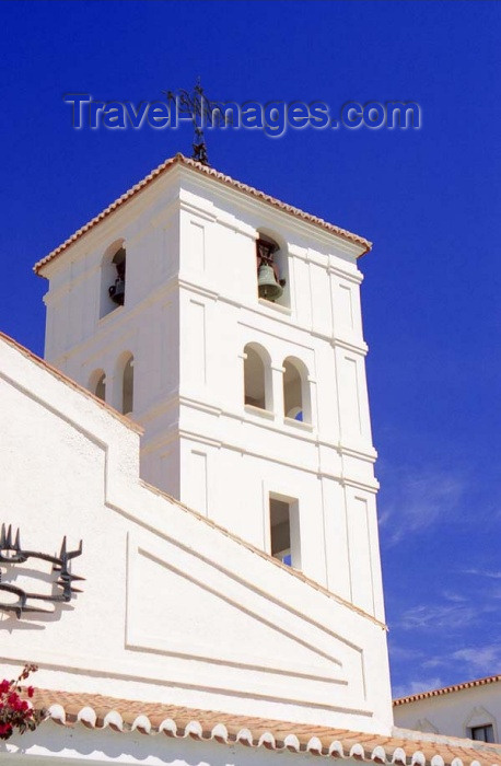 spai197: Spain / España - Arroyo de la Miel  (provincia de Malaga - Costa de Sol): Bell Tower - Parroquia de la Immaculata Concepción - photo by D.Jackson - (c) Travel-Images.com - Stock Photography agency - Image Bank