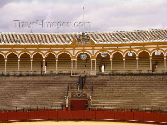 spai208: Spain / España - Sevilla: in the bull-ring - Plaza de Toros - photo by R.Wallace - (c) Travel-Images.com - Stock Photography agency - Image Bank