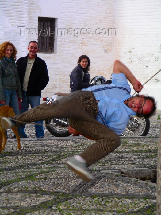 spai213: Spain / España - Granada, Andalusia: street performer - photo by R.Wallace) - (c) Travel-Images.com - Stock Photography agency - Image Bank