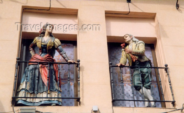 spai3: Spain / España - Madrid: Balcony - Paseo del Prado - photo by M.Torres - (c) Travel-Images.com - Stock Photography agency - Image Bank